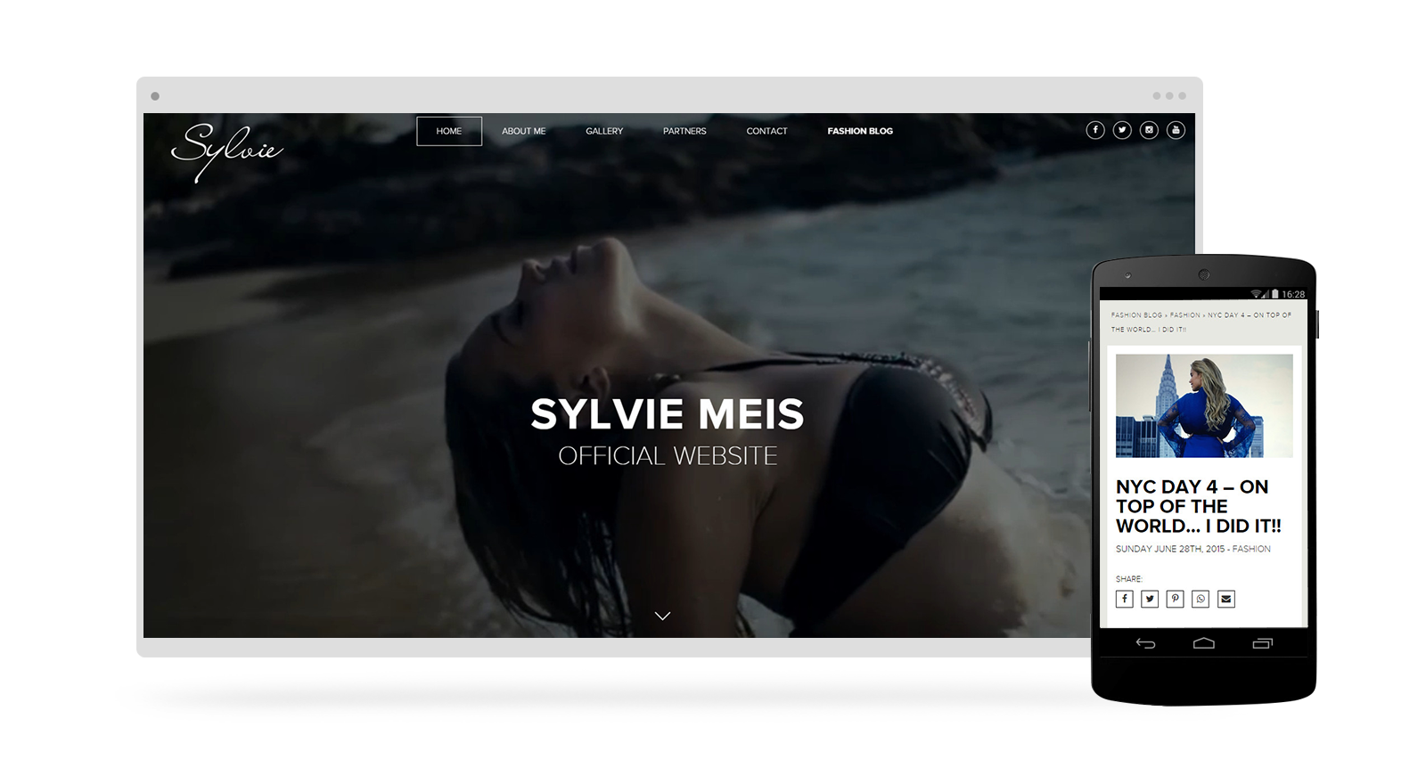Sylvie Meis official Website - Webdesign by RESIGN