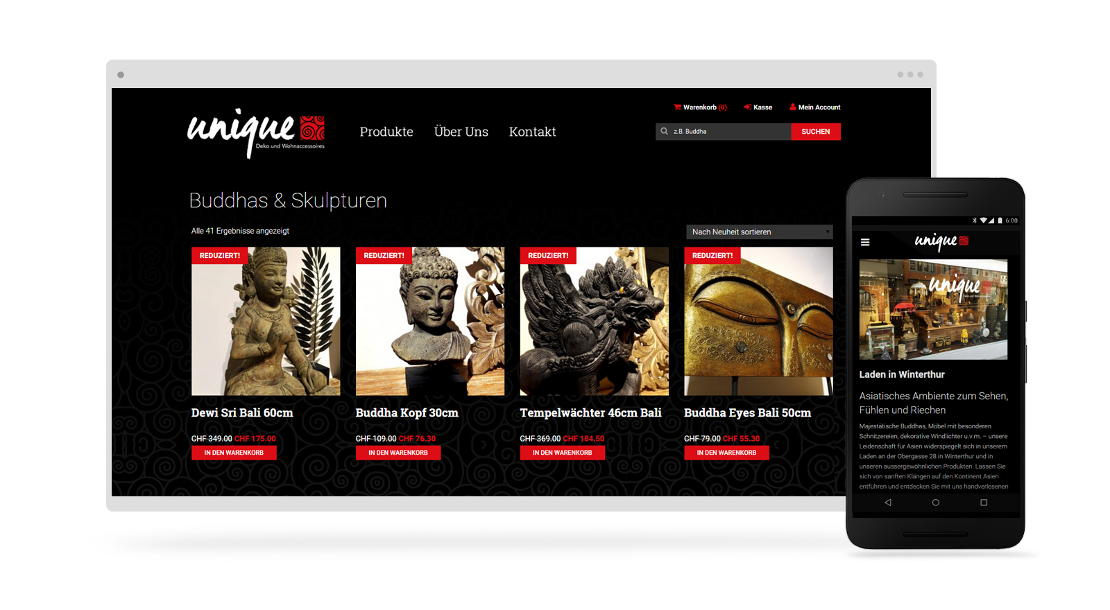 Online Shop Webdesign