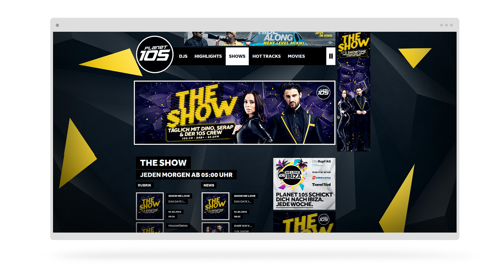 Radio Channel Brand Design Webdesign