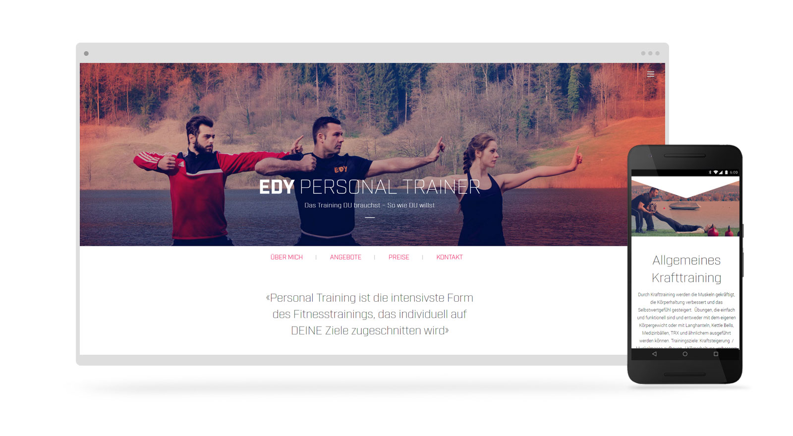 Onepage Webdesign