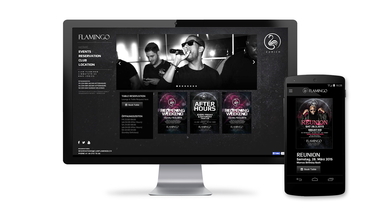 Club Webdesign Zurich