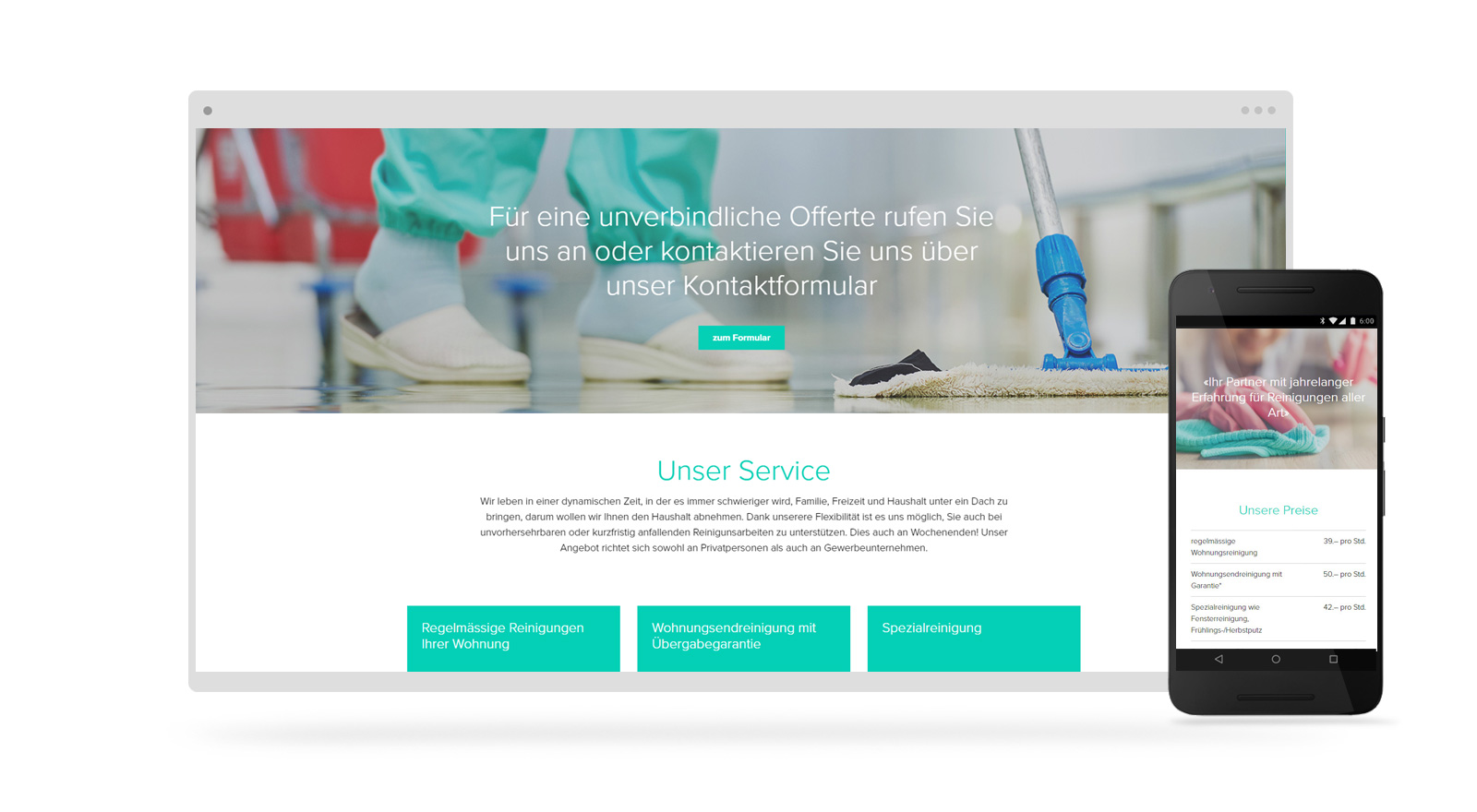 Onepager webdesign