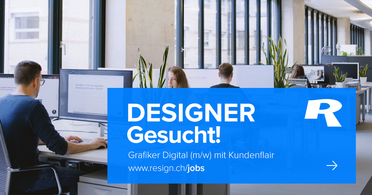 freie Stelle als Grafiker Digital Designer Agentur Winterthur