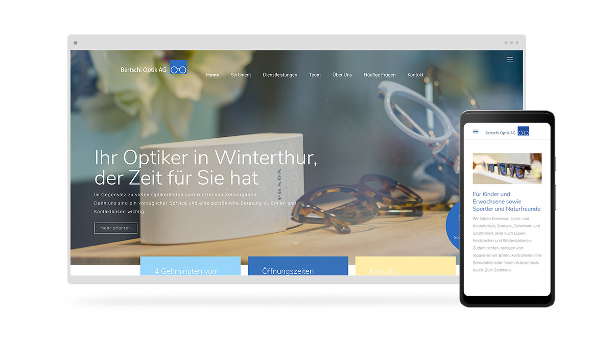 webdesign winterthur optiker